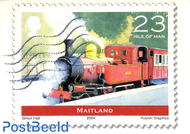 Isle of Man railways on stamps