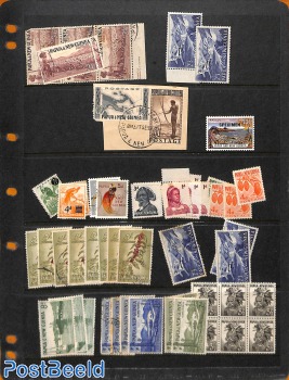 2 pages with stamps */o, high catalogue value