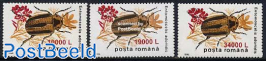 Insects overprints 3v