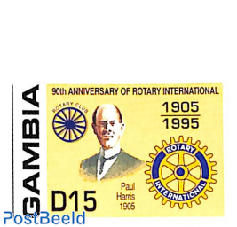 90 years Rotary 1v, imperforated