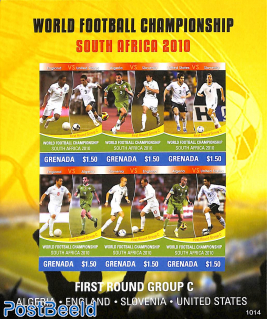 WC Football 6v m/s, imperforated, Group C