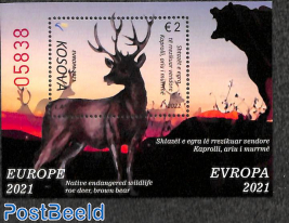 Europa, endangered species s/s