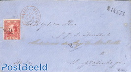 Letter from WINKEL to 's-Gravenhage (postm. HAARL.-HELDER)
