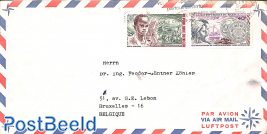 Airmail letter to Belgium