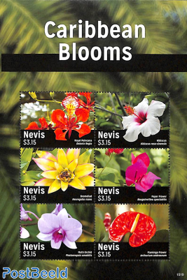 Caribbean Blooms 6v m/s