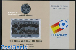 Stamp fair, football s/s (no postal value)