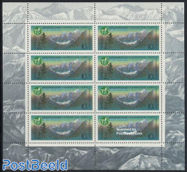 Mountain sports sheet of 8 stamps