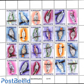 Parrots sheet (with 2 sets)
