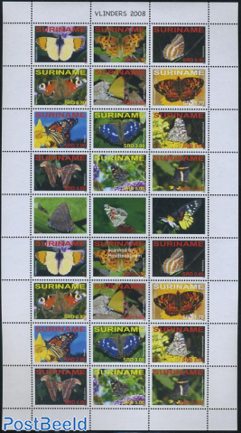 Butterflies sheet (with 2 sets)