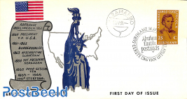 Abraham Lincoln, FDC without address