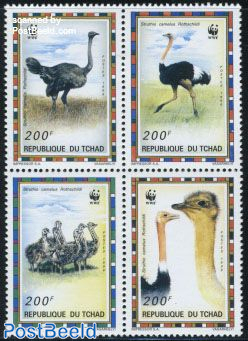 WWF, Ostrich 4v [+]