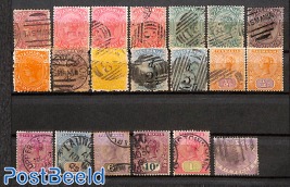 Lot used stamps Tasmania