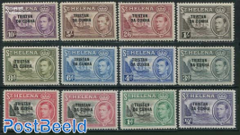 Definitives, overprint on St.Helena stamps 12v