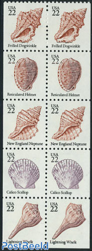 Shells 2x5v booklet pane