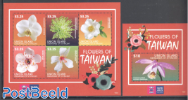 Union Island, Flowers of Taiwan 2 s/s