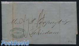 Letter from Cabello (Venezuela)(22-02-1874) via London (16-03-1874) to Schiedam (17-03-1874)