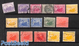 Lot used stamps Western Australia