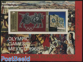 Olympic games s/s, imperforated with red border
