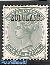 Zululand, 1/2d, unused without gum