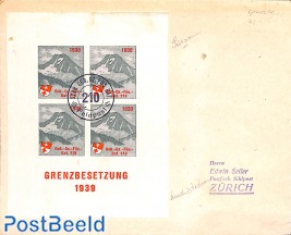 Feldpost with military stamps s/s