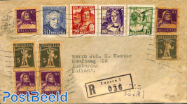 registered envelope to Amsterdam 