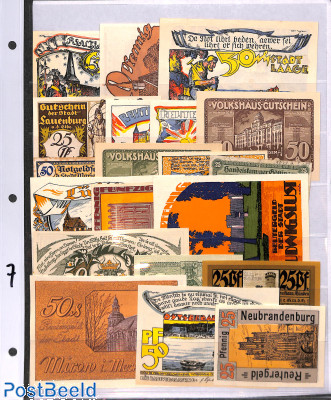 Notgeld Collection, 20 notes