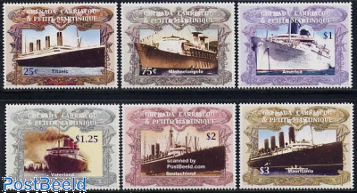 Ships 6v (Titanic a.o.)