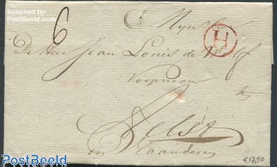 Folding letter from Amsterdam