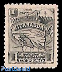 1p with WM,, Stamp out of set, without gum