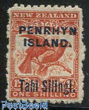 Tahi Silingi on 1Sh, Stamp out of set