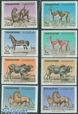 Animals 8v imperforated