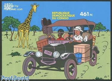 TINTIN ET MILOU CAPITAINE HADDOCK timbre BELGE EUR 2,50 - FR