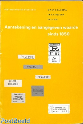 Aantekening en aangegeven waarde sinds 1850, 103blz 1984