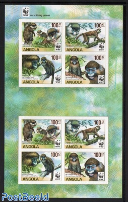 WWF, Macaco m/s Imperforated