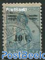 10c on 45c Blue, Stamp out of set