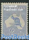 6p, Type II, Stamp out of set