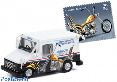 Grumman LLV - USPS 'American Motorcycles Stamp design' 1:64