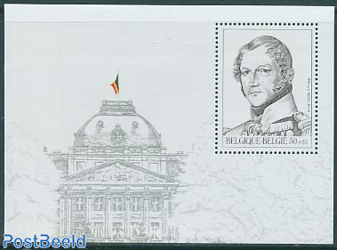 Philately, king Leopold I s/s