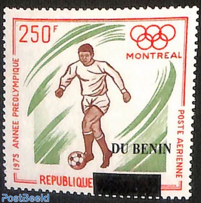 preolympic year, soccer, football, overprint