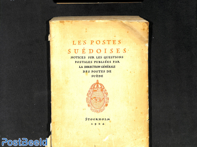 Les Postes Suédoises, 1924, softcover slightly damages