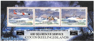 Air-Sea rescue service s/s with (semi-official) overprint TAIPEI 93
