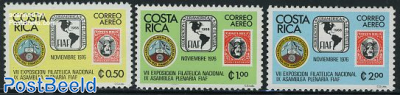 Stamp exposition 3v