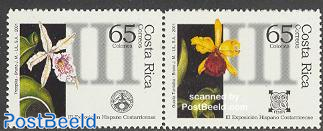 Spanish stamp expo, orchids 2v [:]