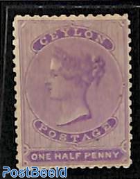 1/2d, WM Crown-CC, Stamp out of set