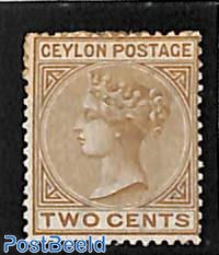 2c, perf. 14, WM Crown-CC, Stamp out of set, without gum