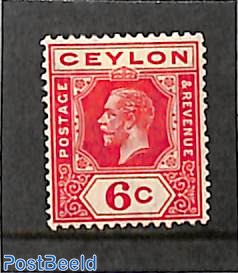 6c, large c, WM Multiple Crown-CA, Stamp out of set