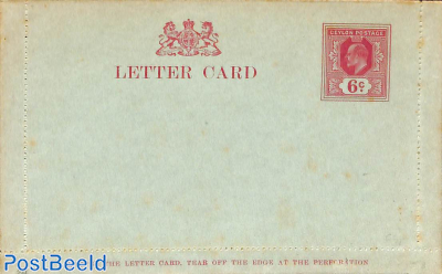 Letter card 6c