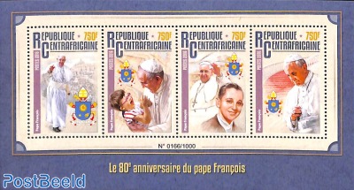 Pope Francis 4v m/s