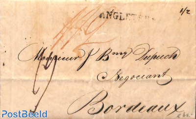 Letter from Havanna to Bordeaux, via Great BRitain