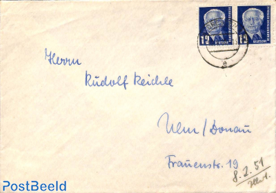 Letter from Dresden to Ulm/Donau